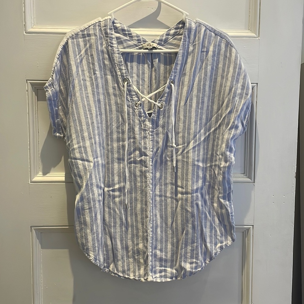 Size s rails lace front striped top
